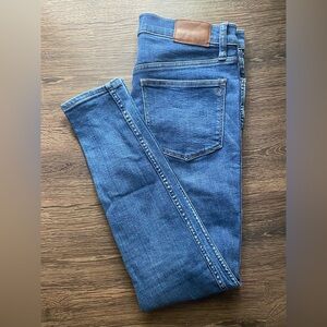 Madewell 10” high rise skinny jeans size 29